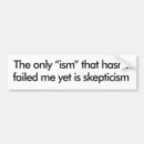 Search for sceptical bumper stickers Scepticism