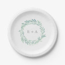 Search for bride and groom plates Initials