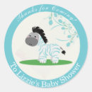 Search for zebra print baby shower stickers Blue