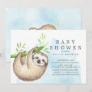 Search for sloth baby shower invitations Tropical