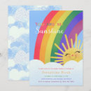 Search for rainbow baby sprinkle invitations You are my sunshine