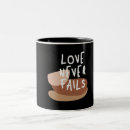 Search for love never fails coffee mugs Bible verse