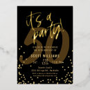 Search for black and gold foil invitations Fifty