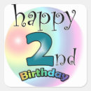 Search for happy 2nd birthday stickers Party
