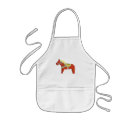 Search for dala horse aprons Red