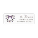 Search for floral lilac return address labels Rustic