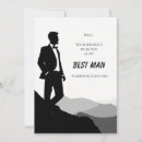 Search for best man proposal invitations White