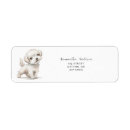Search for cute dog return address labels Minimalist
