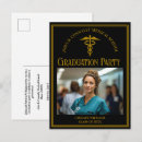 Search for nursing graduation invitations Black gold