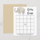 Search for elephant baby shower bingo Watercolor