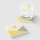 Search for yellow and grey coasters Elegant