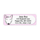 Search for bull terrier return address labels Cute