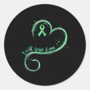 Search for green awareness ribbon stickers Bulimia