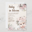 Search for in bloom baby girl shower invitations Pink flowers
