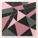 Search for geometric triangles coasters Pink