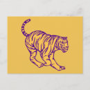 Search for purple stripes postcards Tiger