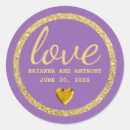 Search for purple letters stickers Gold