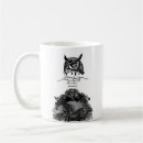 Search for owl illustration mugs Black and white