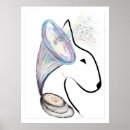 Search for bull terrier art Illustration