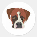 Search for boxer dog round stickers Nature