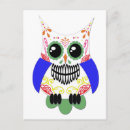 Search for sugar skull animal postcards Halloween