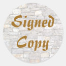 Search for copy stickers Signed