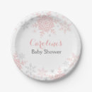 Search for snowflake plates Silver glitter