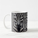 Search for black and white horse mugs Zebra