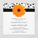 Search for orange gerbera daisy wedding invitations Floral