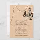 Search for chandelier wedding invitations Burlap