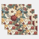 Search for flower pattern wrapping paper Vintage