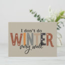 Search for winters seasonal invitations Winter season