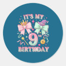 Search for ninth birthday stickers 9th