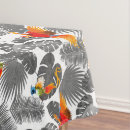 Search for parrot tablecloths Hawaiian
