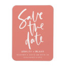 Search for coral magnets save the date invitations handwritten