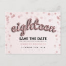 Search for 18th birthday save the dates Eighteen
