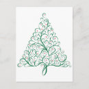Search for christmas tree postcards Red and green