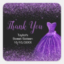 Search for purple black sweet 16 stickers 16th birthday party