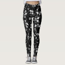 Search for black paint splatter leggings Black and white