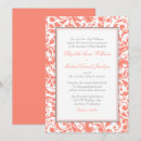 Search for coral grey wedding invitations Modern
