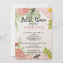 Search for dragonfly bridal shower invitations Floral