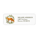 Search for red fox return address labels Wreath