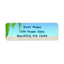 Search for palm fronds return address labels Ocean