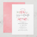 Search for pink engagement party invitations Rose gold