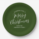 Search for green paper plates Merry christmas