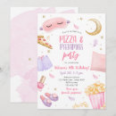 Search for pizza invitations Slumber party