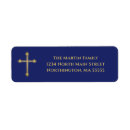 Search for navy return address labels Monogrammed