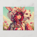 Search for fantasy creatures postcards Girl