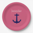 Search for navy and pink plates Girly