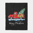 Search for old fashioned christmas blankets Red